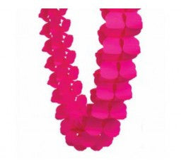 Magenta Pink Honeycomb Garland