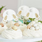 Gold Bunny Pom Pom Tail Cupcake Toppers