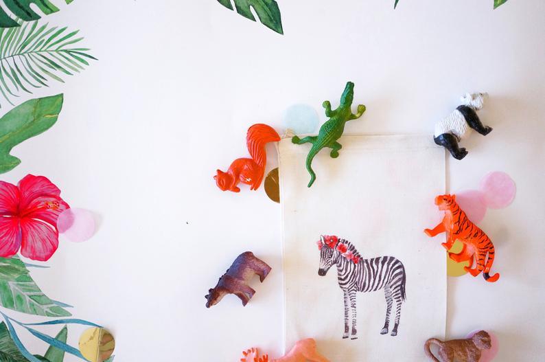 Safari Calico Party Favour Bag