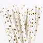 Paper Straws - Foil Gold Star