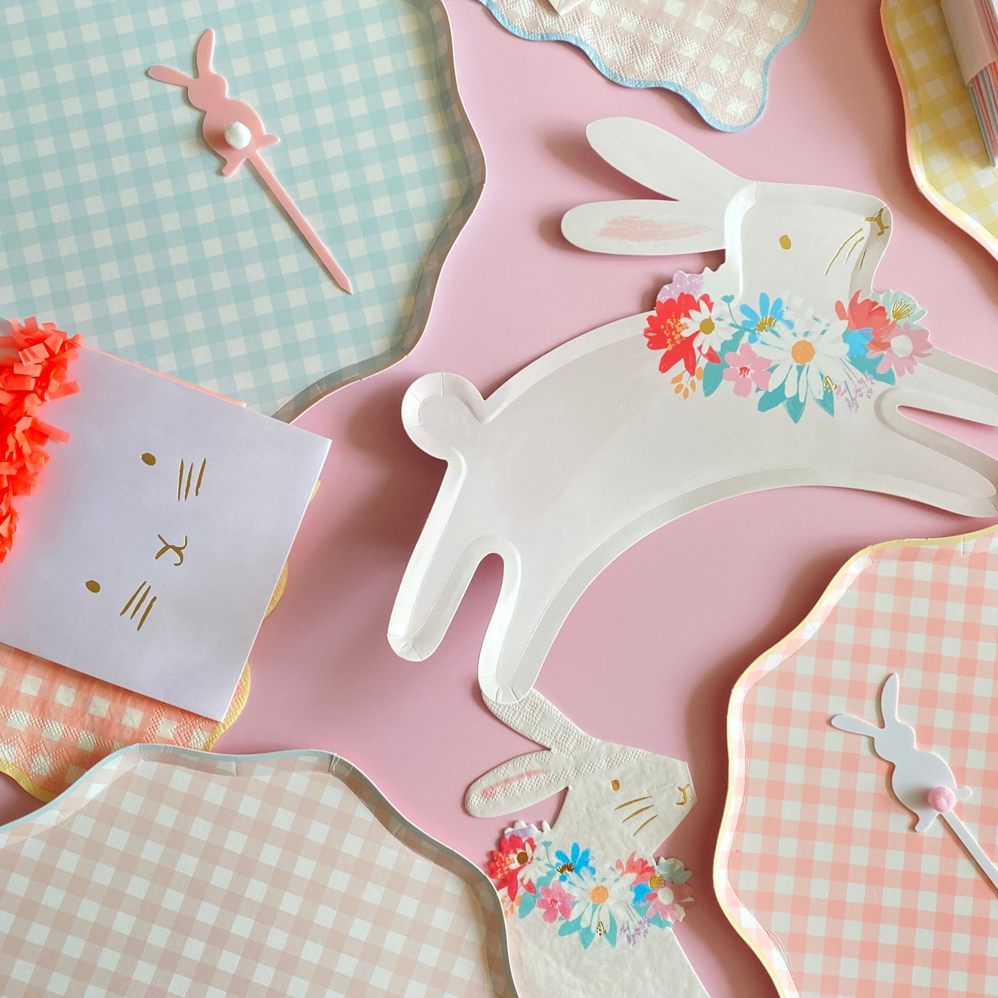 Spring Bunny Paper Plates