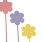 Pastel Daisy Acrylic Cake Toppers - Set of 3