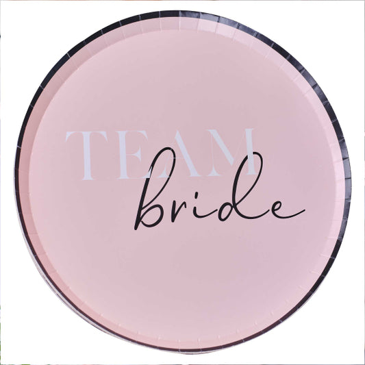 Team Bride  Eco Friendly Hen Party Paper Plates