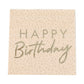 Peach and Gold Happy Birthday Paper Napkins