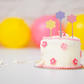 Pastel Daisy Acrylic Cake Toppers - Set of 3