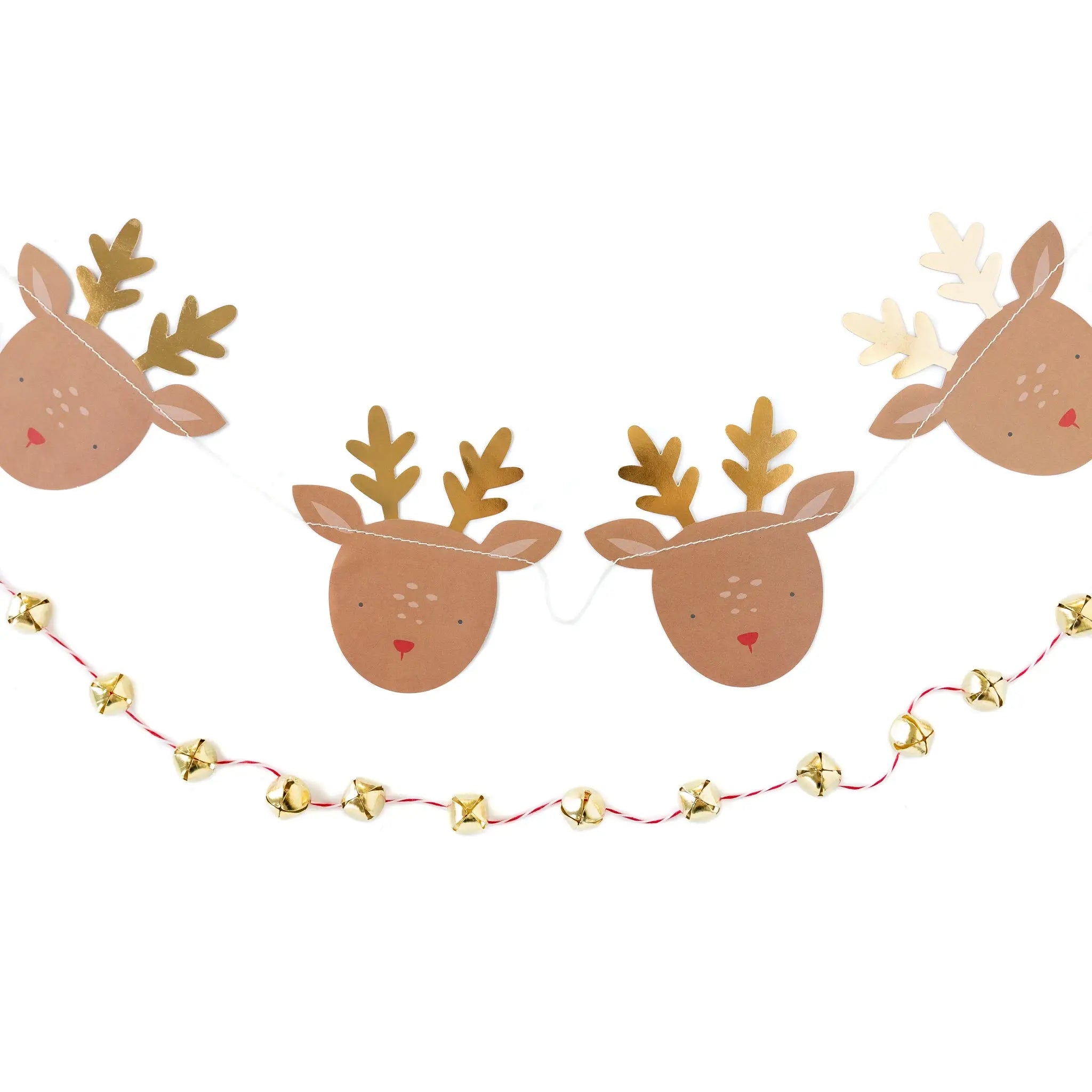 Dear Rudolph Reindeer / Bells Banner Set | Online Party Supplies ...
