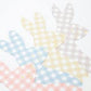 Gingham Bunny Shaped Paper Napkins - Pack of 16