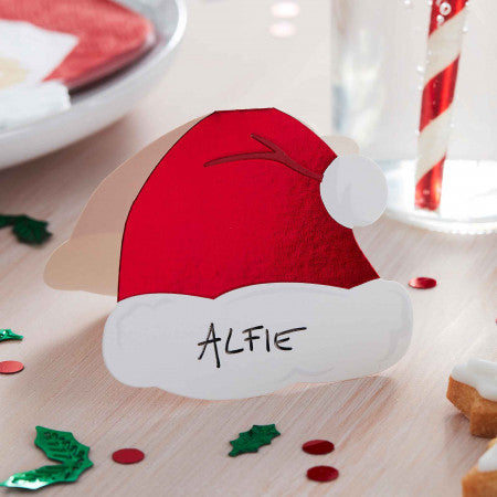 Silly Santa Christmas Place Cards