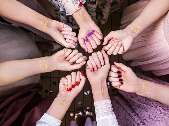 Team Bride Temporary Tattoos