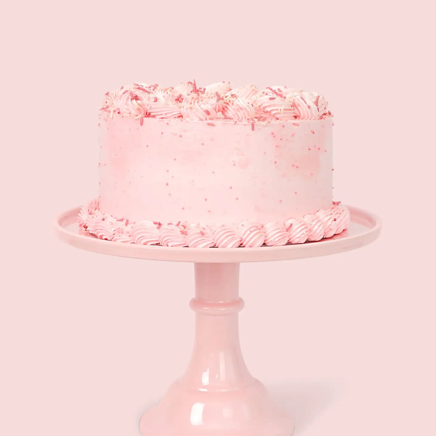 Melamine Bespoke Cake Stand Large- Peony Pink