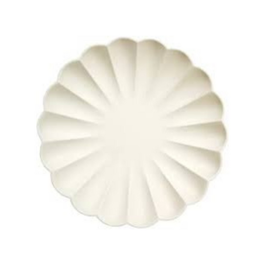 Cream Small Eco Plates - Pack of 8