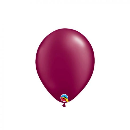 Pearl Burgundy 12cm Mini Balloons - Pack of 5