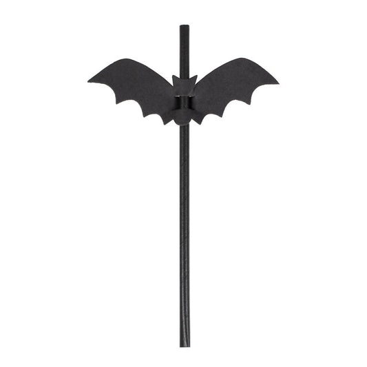 Halloween Bat Straws