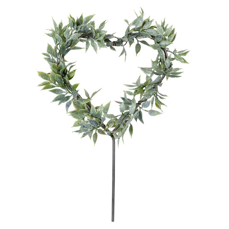 Foliage Heart Cake Topper