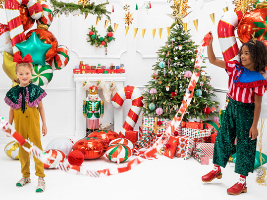 Glossy Foil Candy Cane Balloon
