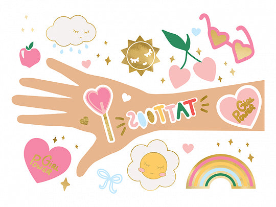 Good Vibes Daisy Mix Temporary Tattoos