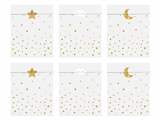Little Star Paper Treat Bags + Stickers