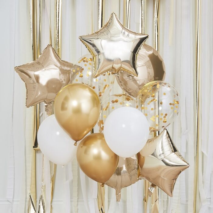 Metallic Gold Balloon Bundle