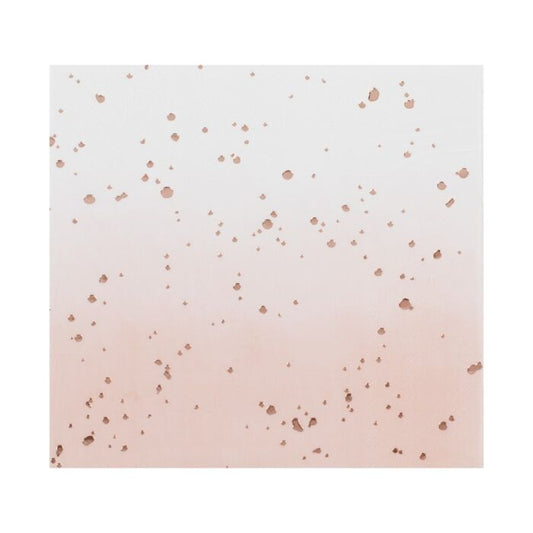 Rose Gold Foiled Pink Ombre Napkins