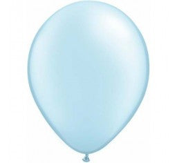 Pearl Light Blue 12cm Mini Balloons - Pack of 5