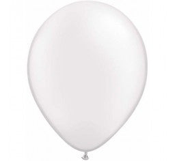 Pearl White 12cm Mini Balloons - Pack of 5