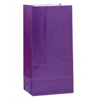 Purple Paper Party Bags