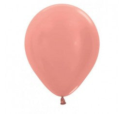 Rose Gold 12cm Mini Balloons - Pack of 5