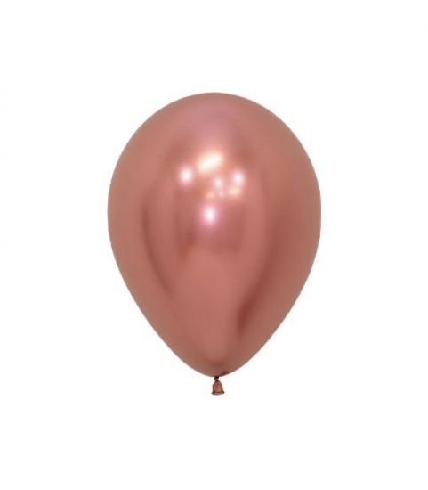 Reflex Rose Gold 12cm Mini Balloons - Pack of 5