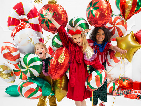 Candy Swirl Balloon - Red