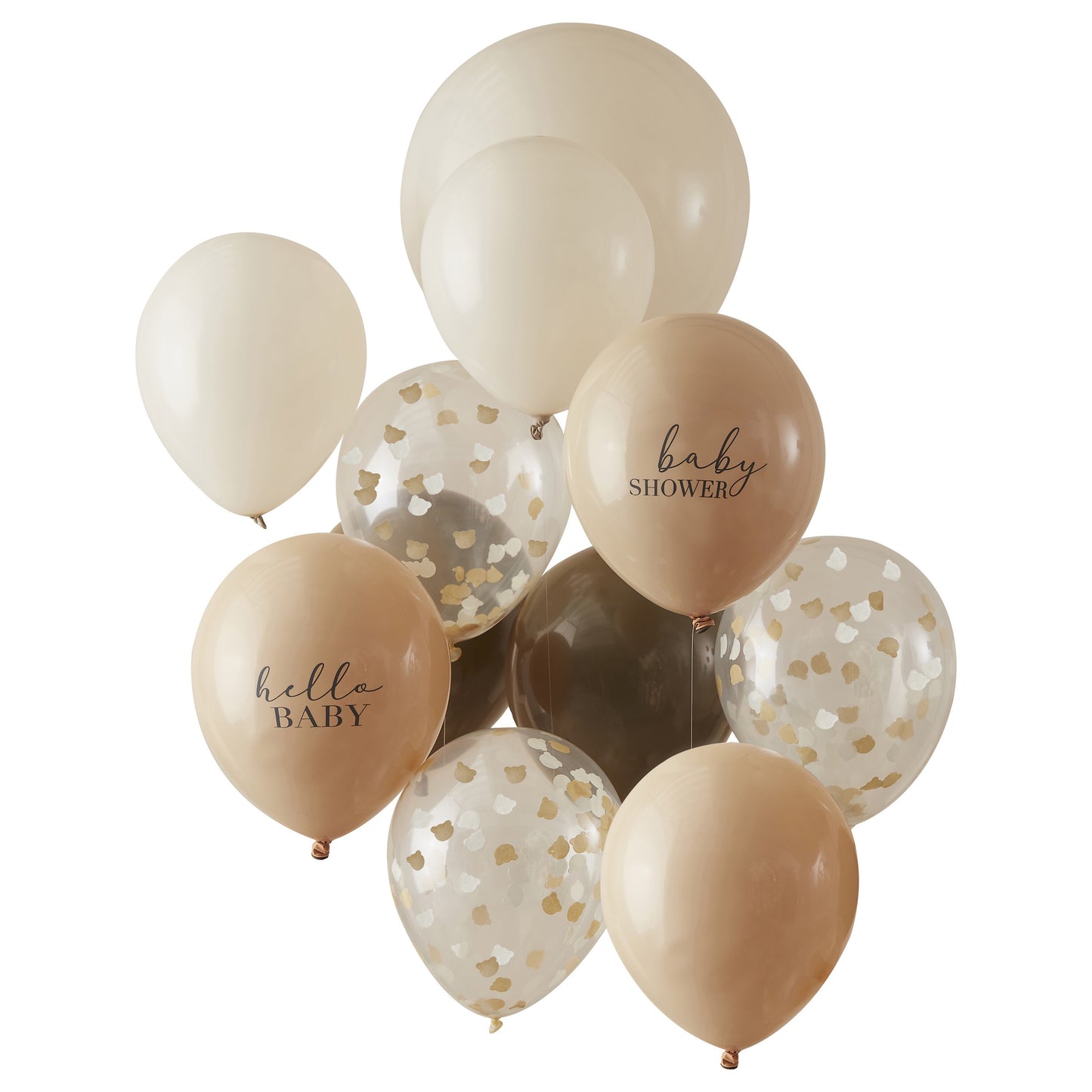 Neutral Baby Shower Balloon Bundle - Set of 11 