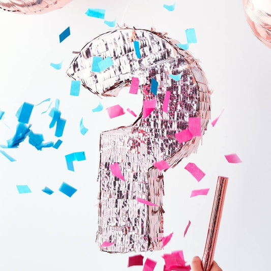Gender Reveal Rose Gold Pinata